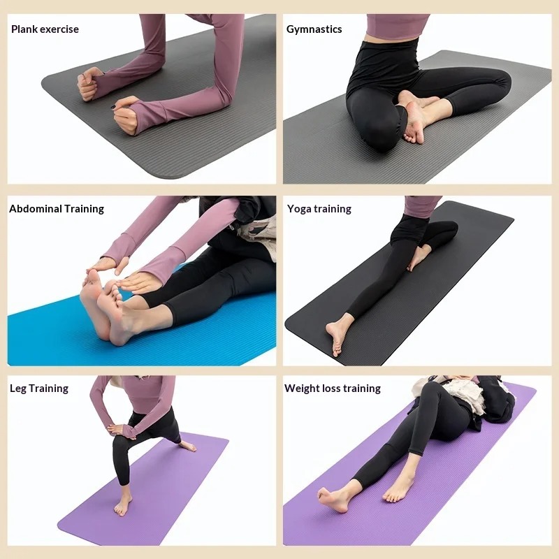 Extra Thick Non Slip Yoga Mat  - Pilates Yoga Home ulasan dan harga