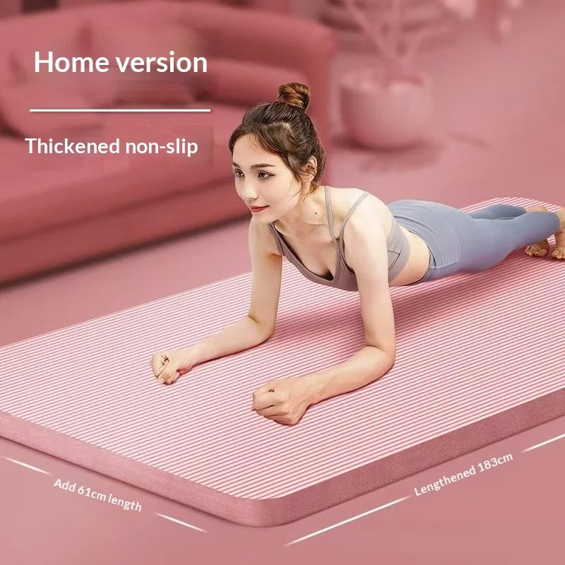 Extra Thick Non Slip Yoga Mat  - Pilates Yoga Home ulasan dan harga