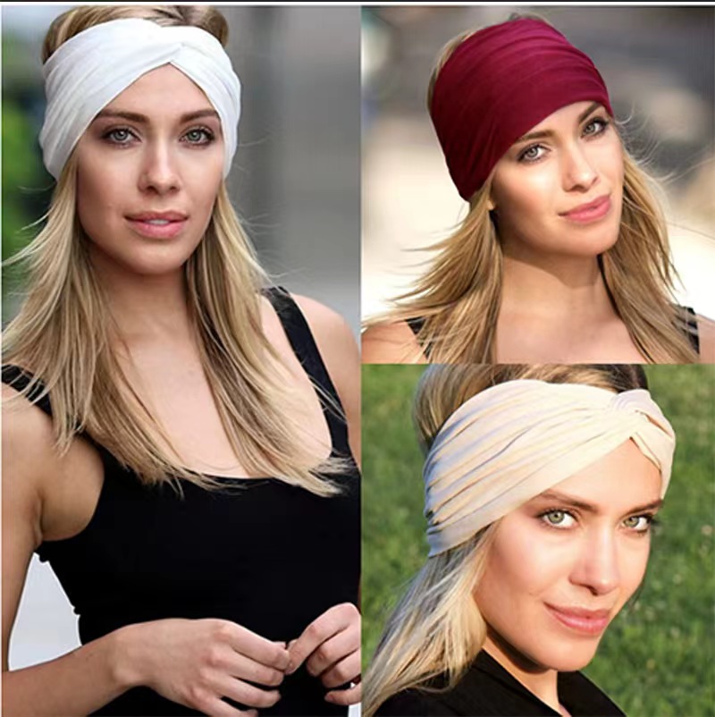 Wide Elastic Headband Hairband - Pilates Yoga Bar ulasan dan harga