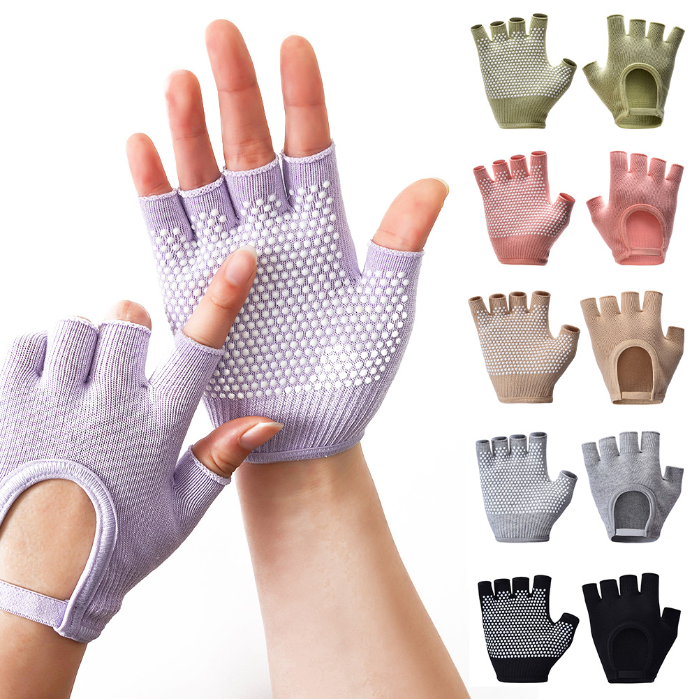 1Pair Half Finger Yoga Antisli - Pilates Yoga Aerial ulasan dan harga
