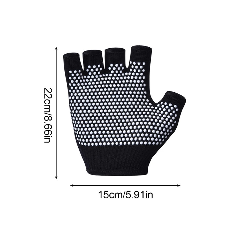 1Pair Half Finger Yoga Antisli - Pilates Yoga Aerial ulasan dan harga