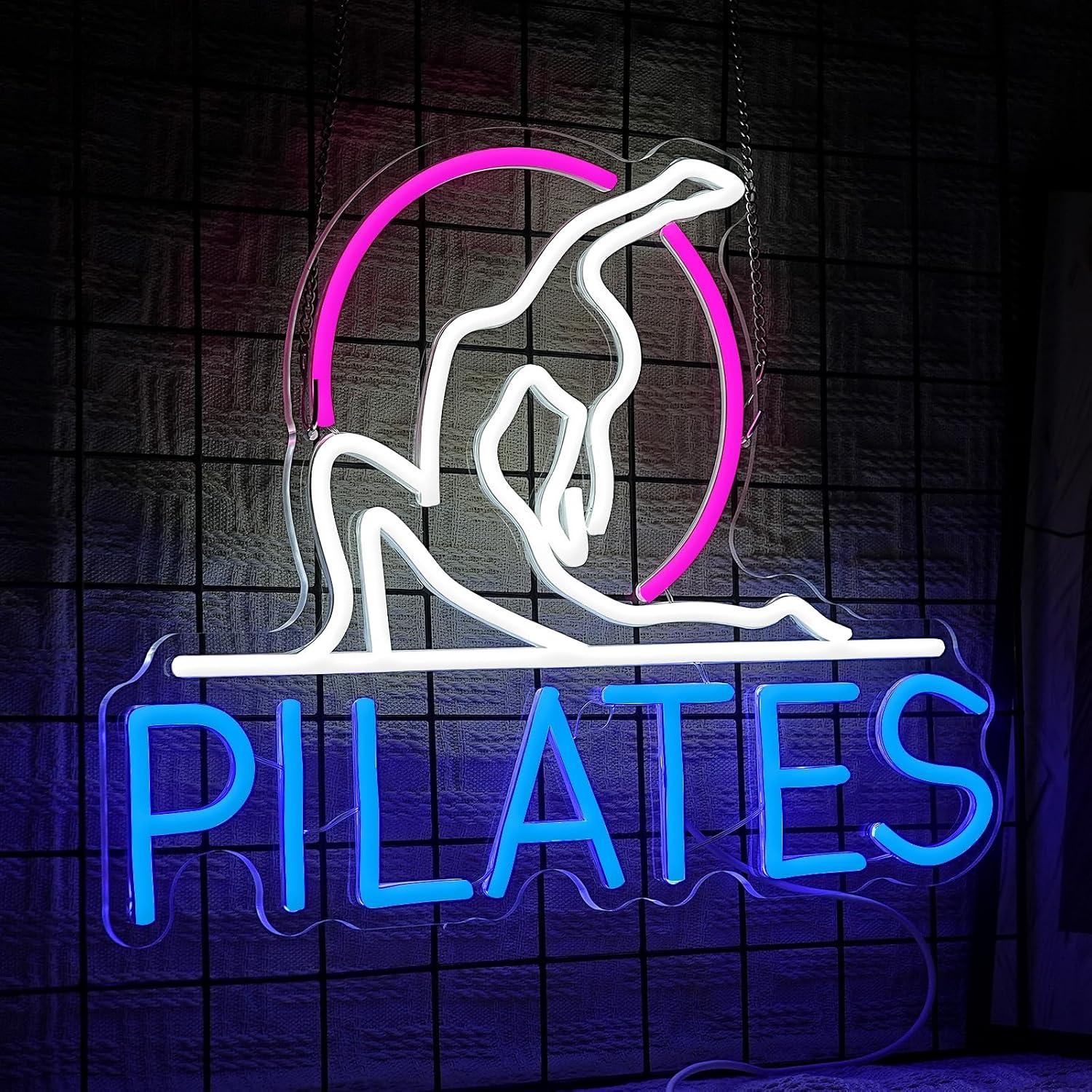 Yoga Pilates Neon Sign Dimmabl - Pilates Yoga Room ulasan dan harga