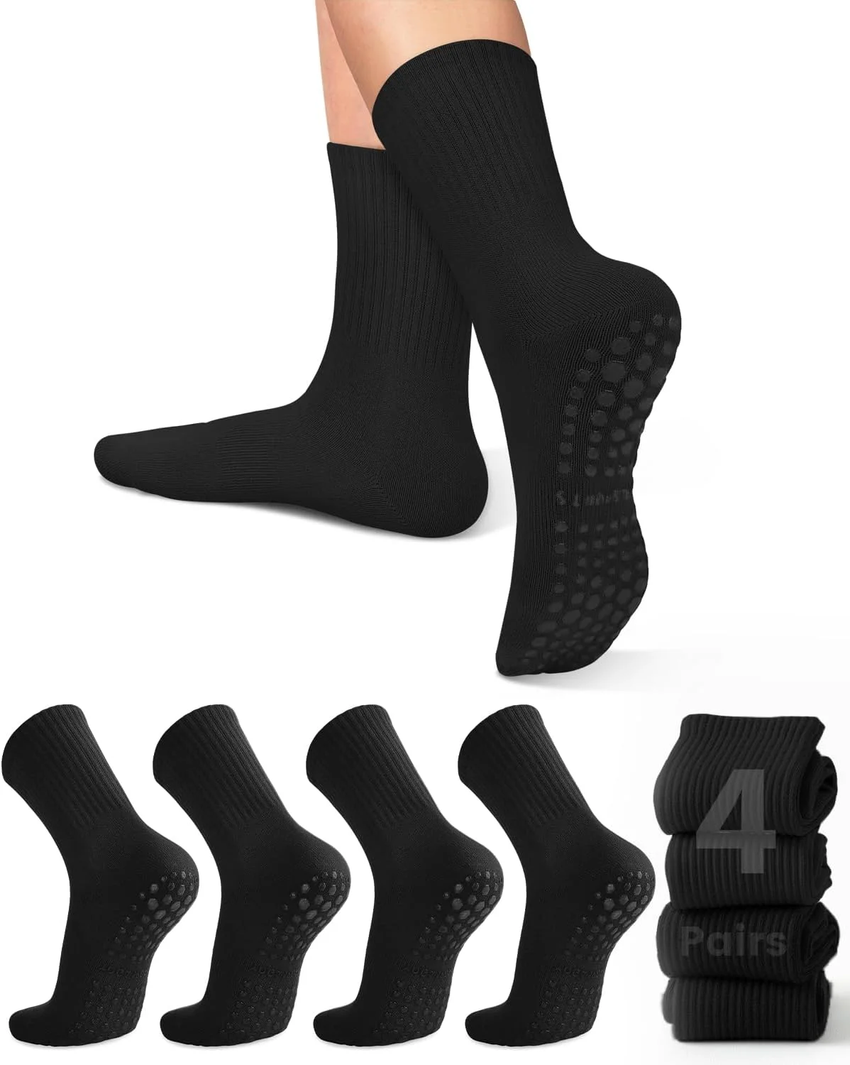 4 pairs of women's yoga socks, - Pilates & Yoga Elastic Band ulasan dan harga