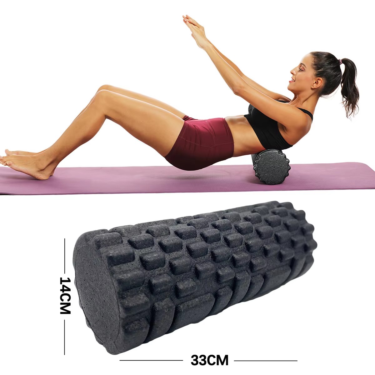 30/33cm Fitness Foam Roller Yo - Pilates Yoga Bar ulasan dan harga