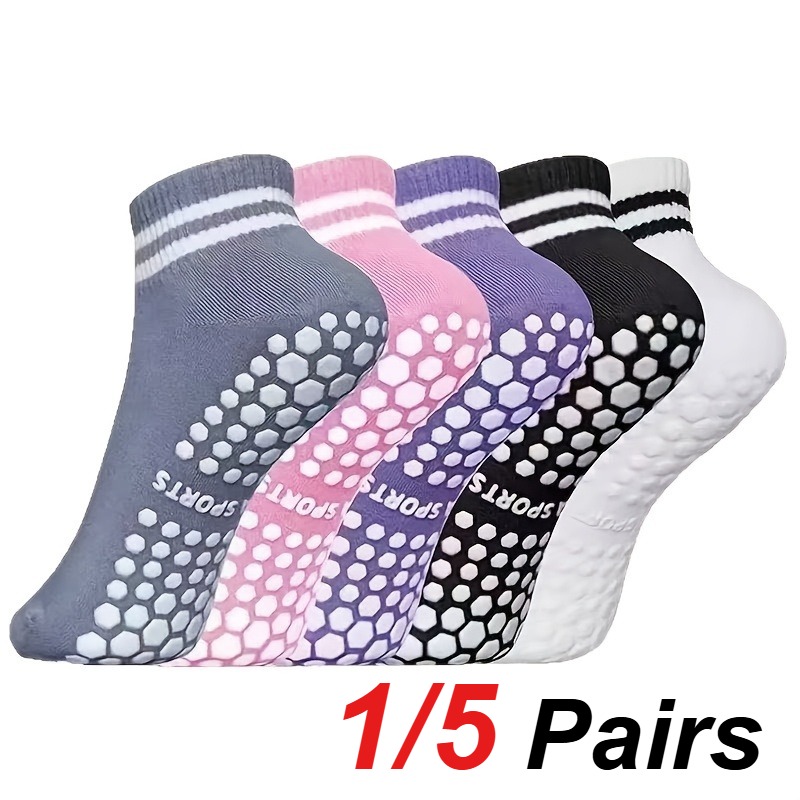 1/5 Pair Women's Silicone Anti - Pilates & Yoga Elastic Band ulasan dan harga