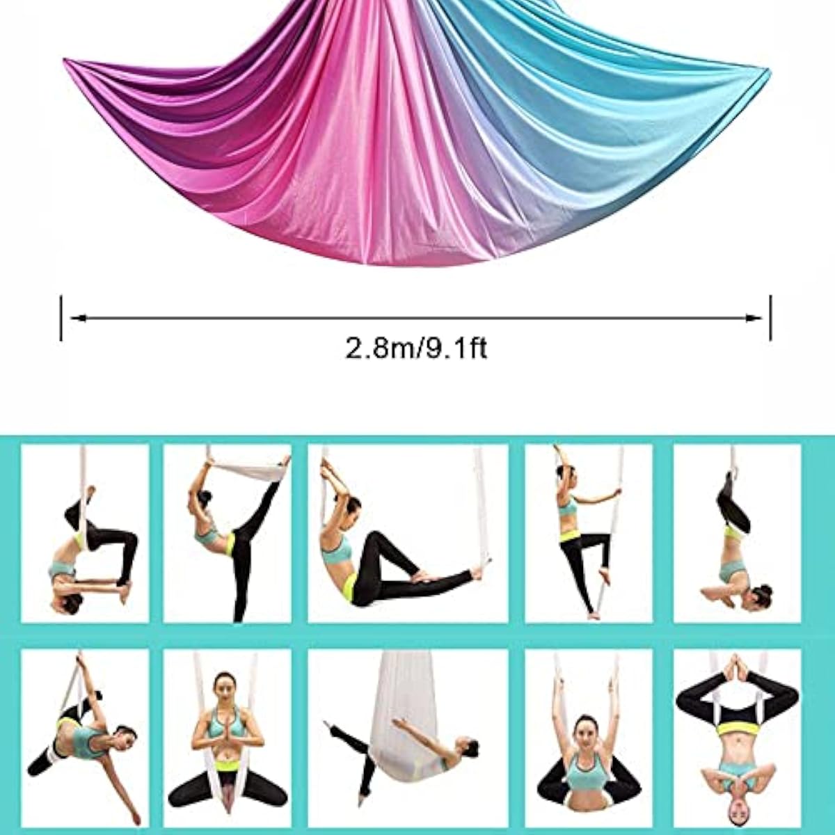 Aerial Yoga Hammock 5M x 2.8M  - Pilates Yoga Aerial ulasan dan harga