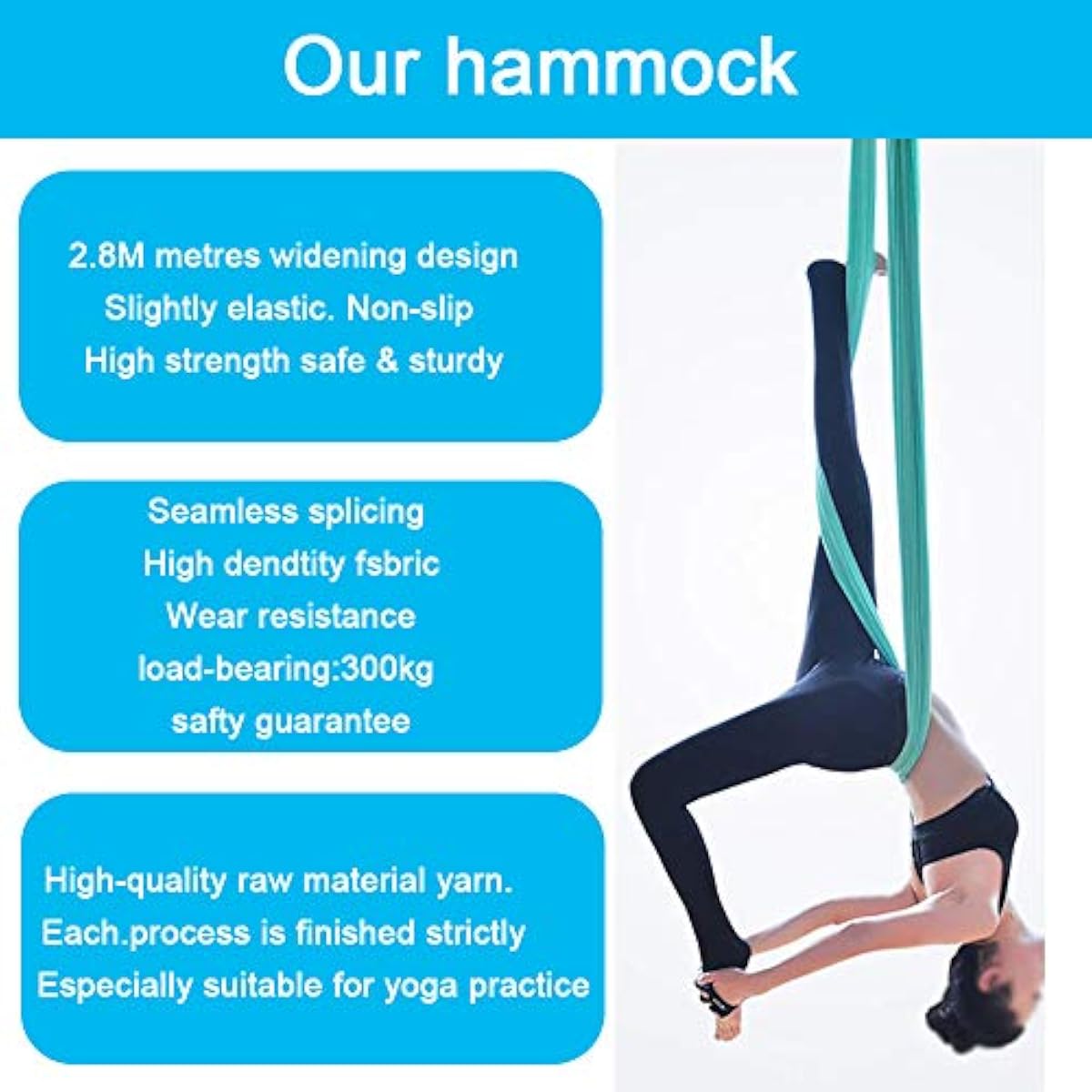 Aerial Yoga Hammock 5M x 2.8M  - Pilates Yoga Aerial ulasan dan harga
