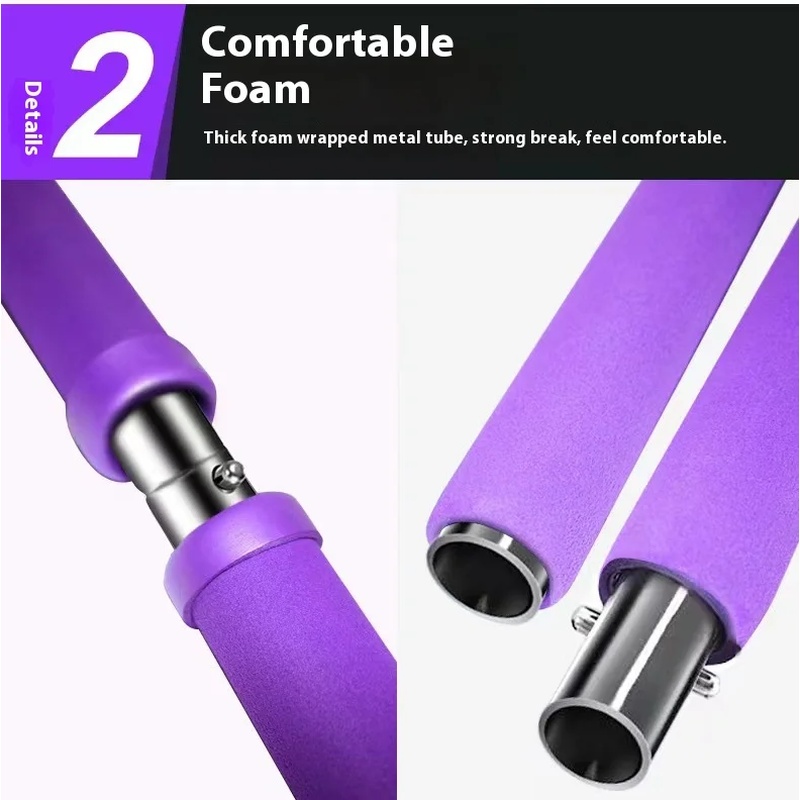 Pilates Stick - Adjustable Fit - Pilates Yoga Bar ulasan dan harga