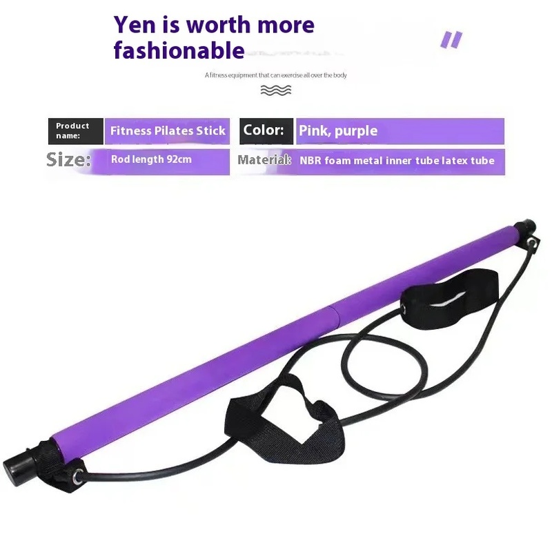 Pilates Stick - Adjustable Fit - Pilates Yoga Bar ulasan dan harga