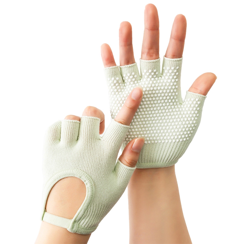 1Pair Half Finger Anti-Slip Yo - Pilates Yoga Aerial ulasan dan harga