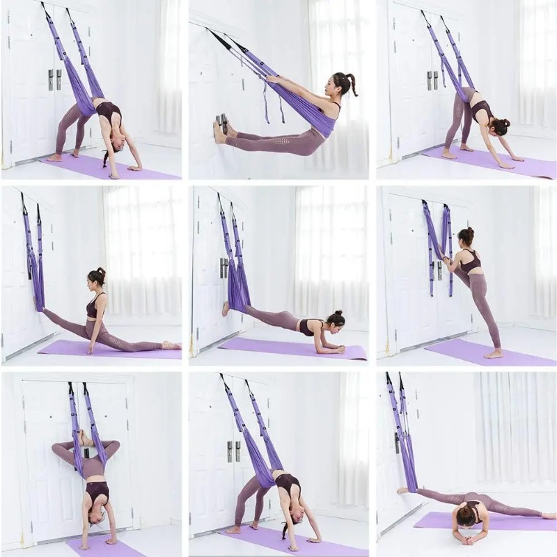 Adjustable Aerial Yoga Hammock - Pilates Yoga Aerial ulasan dan harga